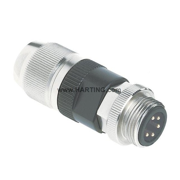 Conector circular de Harting con Harax 7/8" L5 M - 21041161505 