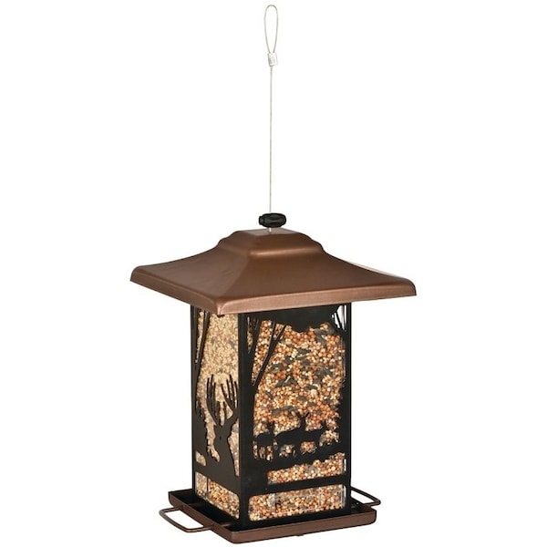 Perky-Pet Wild Bird Feeder, Wilderness Lantern, 2 lb, Metal - 8504-2