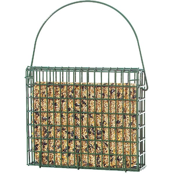 C&S Products EZ Fill Seed Cake Snak Bird Feeder, Holds 56-oz. of Suet Hunter Grenn - 100214388