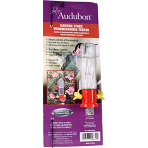 Petpalace Audubon-woodlink  Garden Stake Hummingbird Feeder 3 Oz.; Red - PE620657