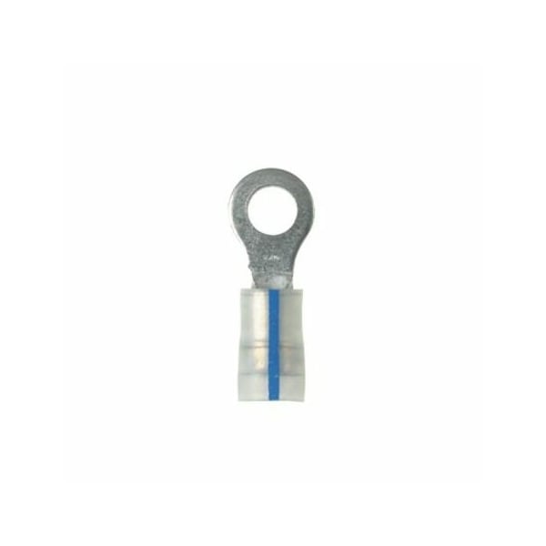Terminales de anillo Kynar de calibre 18-14 para tornillo #6, paquete de 100 - PK14-6R-C