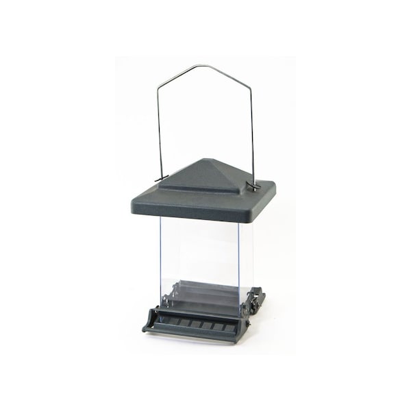 Audubon Bird Feeder 6 lb Acrylic/Metal Hopper Black - 75160