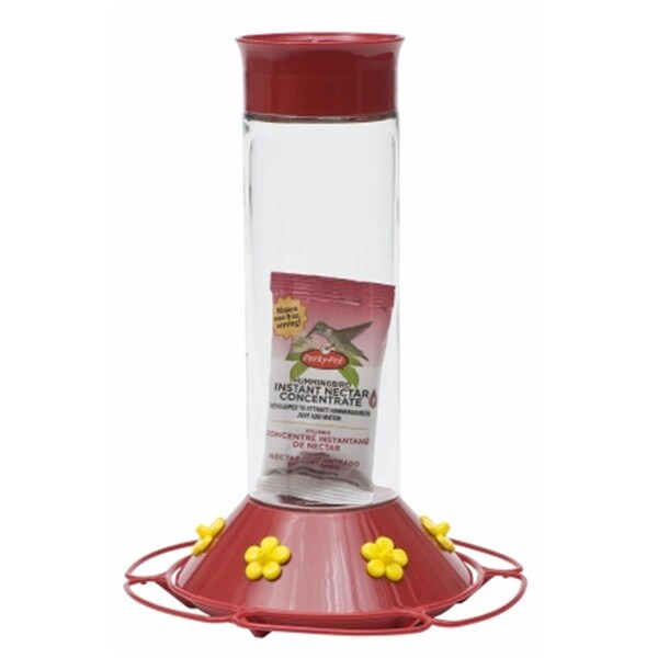 Woodstream 30 Oz Clear Glass Hummingbird Feeder - WO311260