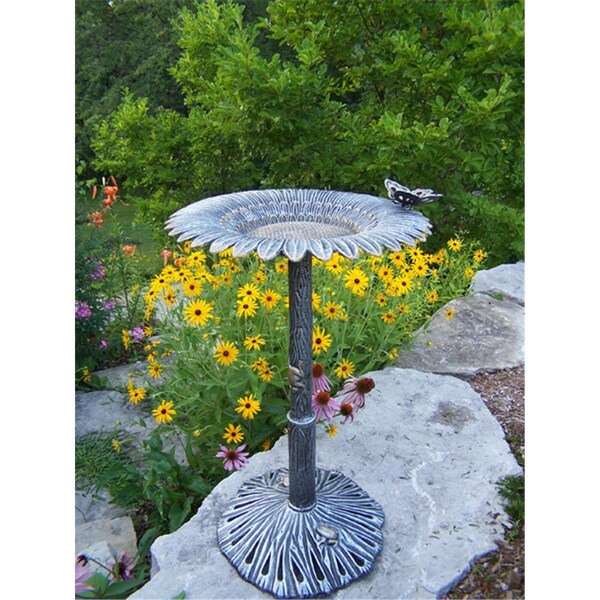 Oakland Living Sunflower Butterfly Bird Bath - 5157-AP