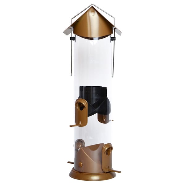 Natures Way Nature's Way Easy Clean Wild Bird and Finch 3 qt Metal/Plastic Tube Bird Feeder 4 ports - WMRS-18