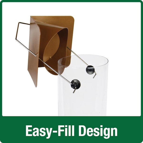 Natures Way Nature's Way Easy Clean Wild Bird and Finch 3 qt Metal/Plastic Tube Bird Feeder 4 ports - WMRS-18