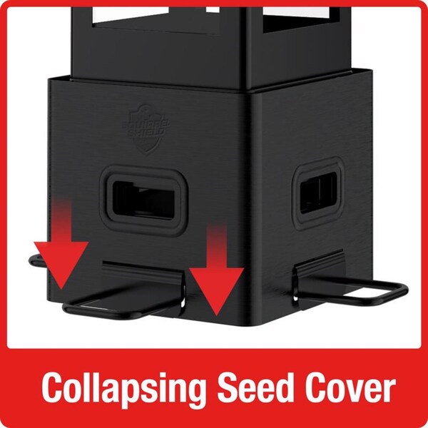 Natures Way Nature's Way Wild Bird 3.1 qt. cap. Metal Squirrel Shield Choice Lantern Bird Feeder 4 ports - SPLAN-2