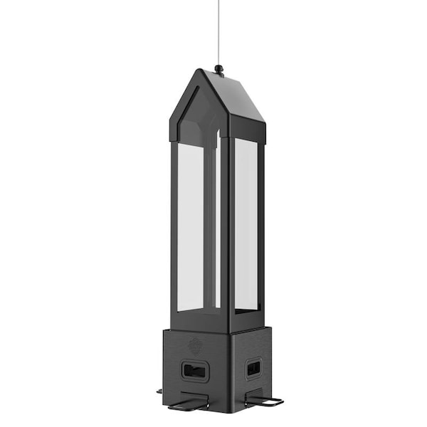 Natures Way Nature's Way Wild Bird 3.1 qt. cap. Metal Squirrel Shield Choice Lantern Bird Feeder 4 ports - SPLAN-2