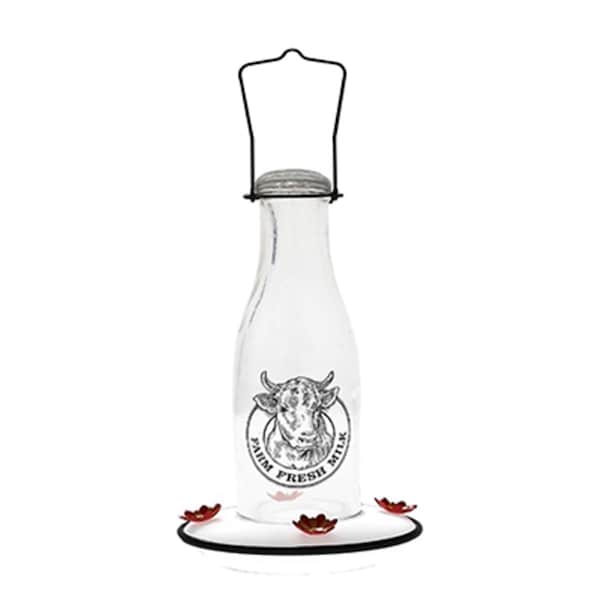 Woodlink Ltd Woodlink  24 oz Milkhouse Glass Hummingbird Feeder - WL24928