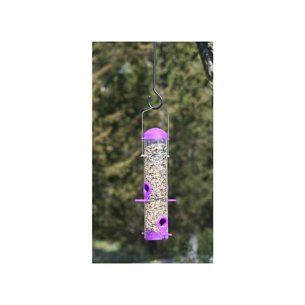 Audubon Bird Feeder Plastic Tube 4 ports Red - NA11502S
