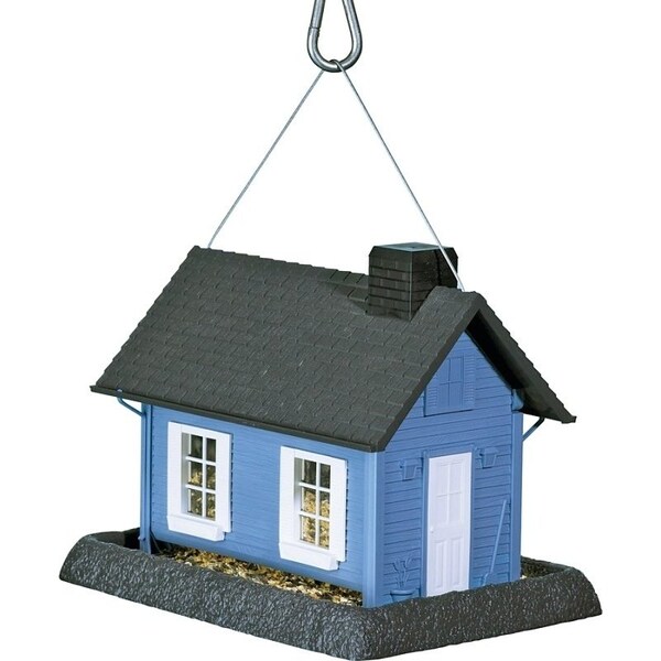 North States Industries North States 9065 Wild Bird Feeder, 8 lb Food, Plastic, Blue/Gray - 9065M