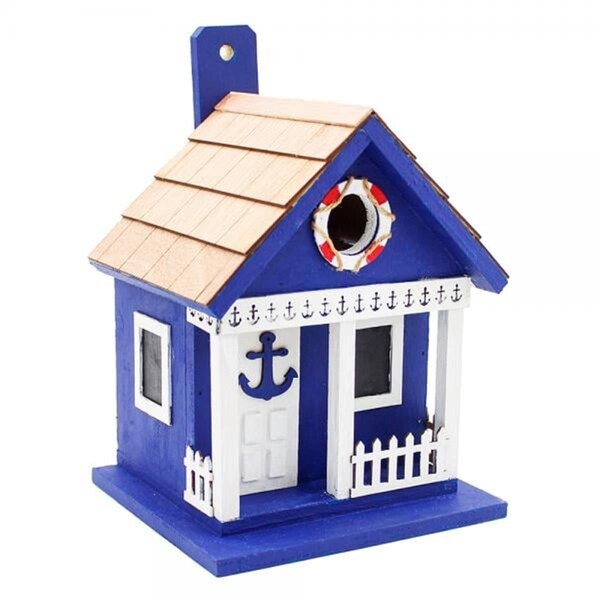 Songbird Essentials Navy Coastal Cabana Bird House - SE1016
