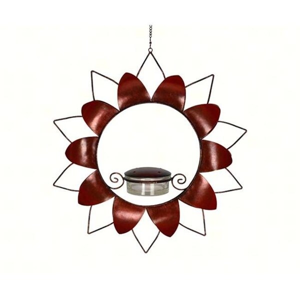 Gift Essentials Gift Essentials GEBLUEG520 Hummingbird Red Flower Feeder - GEBLUEG520