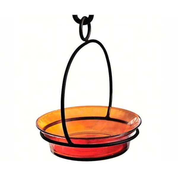 Couronne Co. Couronne Co. COURM33720008 Orange Cuban Bowl Birdbath - COURM33720008