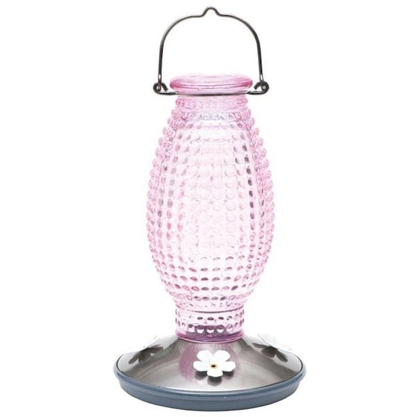 Woodstream Woodstream 2277796 Pink Vintage Hummingbird Feeder; 2-CS - 2277796