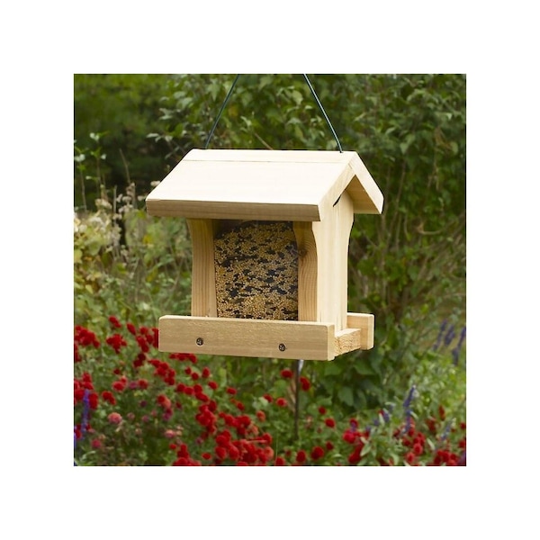 Audubon Bird Feeder Wild Bird 3 lb Wood Hopper Brown - NARANCH1