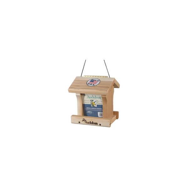 Audubon Bird Feeder Wild Bird 3 lb Wood Hopper Brown - NARANCH1