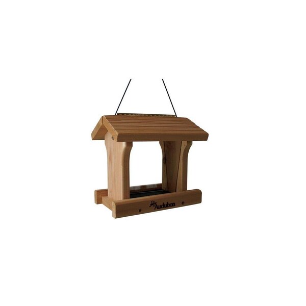 Audubon Bird Feeder Wild Bird 3 lb Wood Hopper Brown - NARANCH1