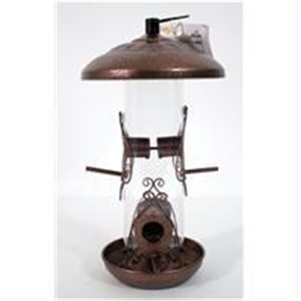 Feedingtime Heath Mfg Co P - Giddy Up Mixed Seed Feeder- Copper 2 Lb Capacity - FE43838