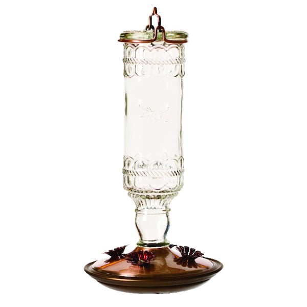 Perky-Pet Perky-Pet Hummingbird 10 oz Glass/Metal Nectar Feeder 4 ports - 8107-2