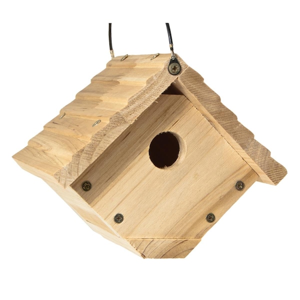 Nutnuez 6.25 x 6.8 x 7.13 in. Red Cedar Bird House - NU2513185
