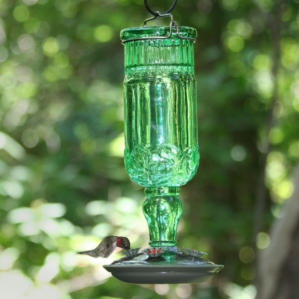 Perky-Pet Perky-Pet Hummingbird 24 oz Glass/Metal Nectar Feeder 4 ports - 8120-2