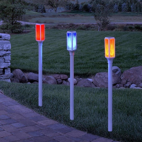 Alpine Alpine Multicolored Plastic/Resin 42 in. H Driveway Marker Set Outdoor Garden Stake - SLC104A