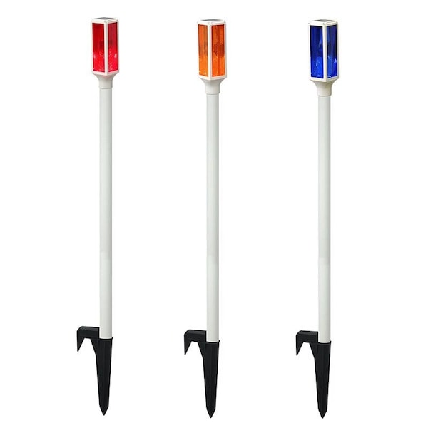 Alpine Alpine Multicolored Plastic/Resin 42 in. H Driveway Marker Set Outdoor Garden Stake - SLC104A