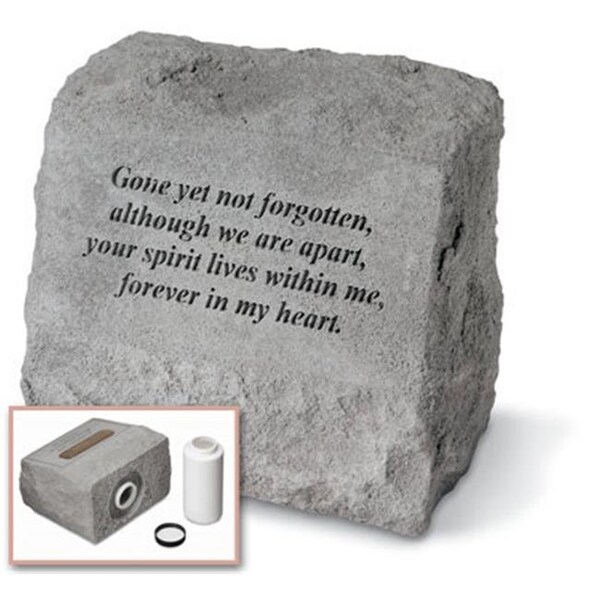 Kay Berry Inc Kay Berry- Inc. 93420 Gone Yet Not Forgotten - Headstone-Urn Memorial - 9.5 Inches x 5 Inches x 8 Inches - 93420