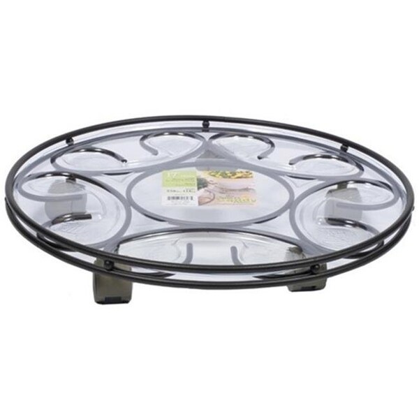 Plastec Plastec PLISC17BK Plastec Saucer Caddy  17-Inches  Black - PLISC17BK