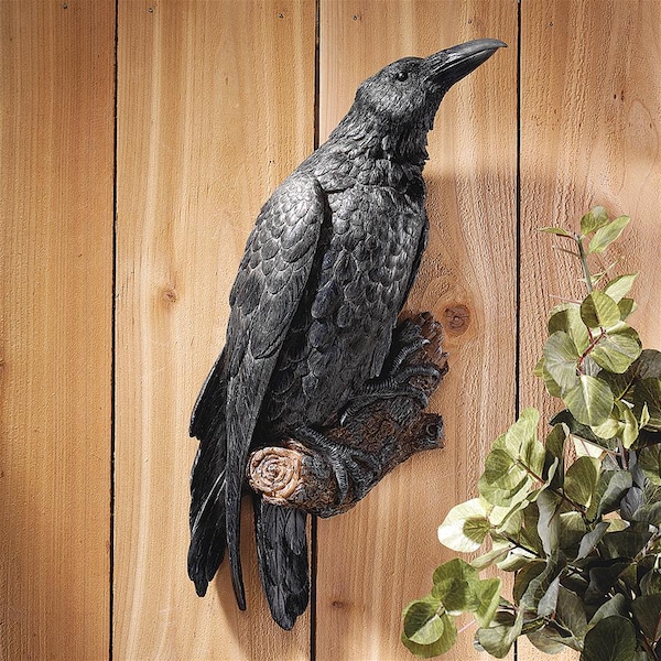 Design Toscano The Raven's Perch Wall Sculpture, PK 2 - NG934872