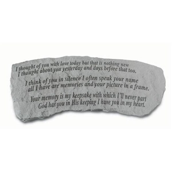 Kay Berry Inc Kay Berry- Inc. 35620 I Thought Of You With Love - Memorial Bench - 29 Inches x 12 Inches x 14.5 Inches - 35620
