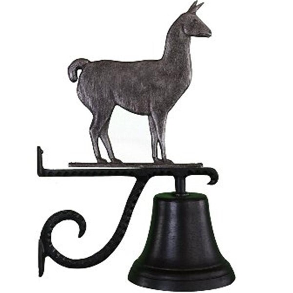 Swivel Cast Bell With Swedish Iron Llama Ornament - SW915829