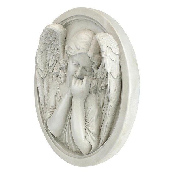 Design Toscano Thoughts of an Angel Sculptural Wall Roundel - NG32473