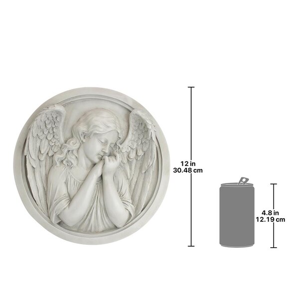 Design Toscano Thoughts of an Angel Sculptural Wall Roundel - NG32473
