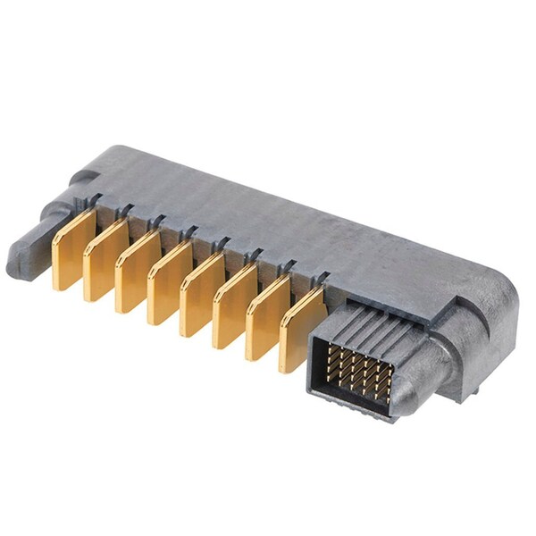 Ensamblaje de conector en ángulo recto Extreme Guardian de Molex con pasadores guía, 8 circuitos de energía - 2141130010