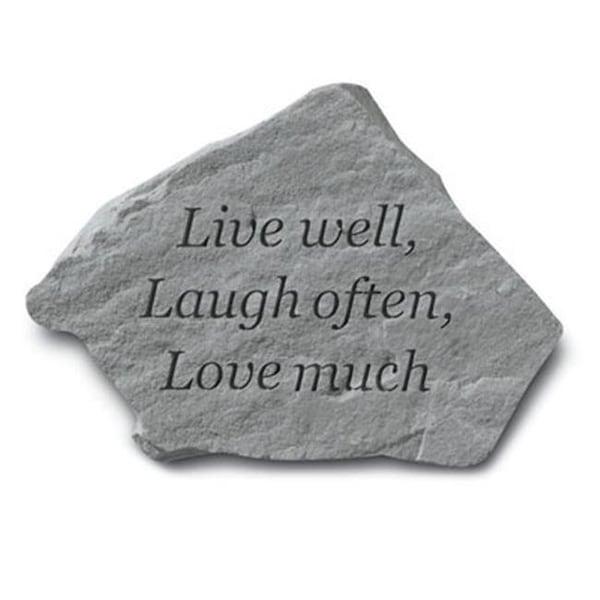 Kay Berry Inc Kay Berry- Inc. 91320 Live Well-Laugh Often-Love Much - Garden Accent - 11 Inches x 8 Inches - 91320