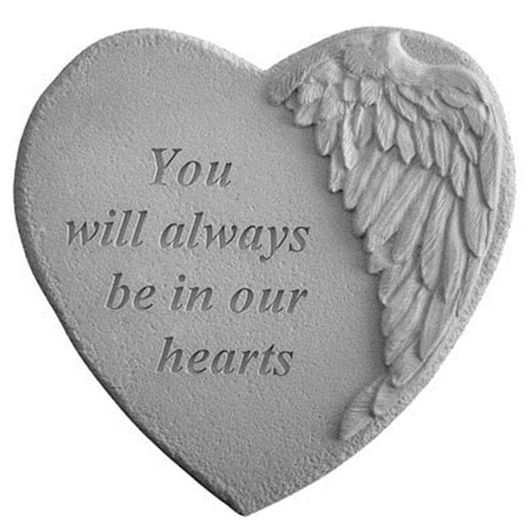 Kay Berry Kay Berry 08910 Winged Heart Memorial Stone - You Will Always Be - 8910