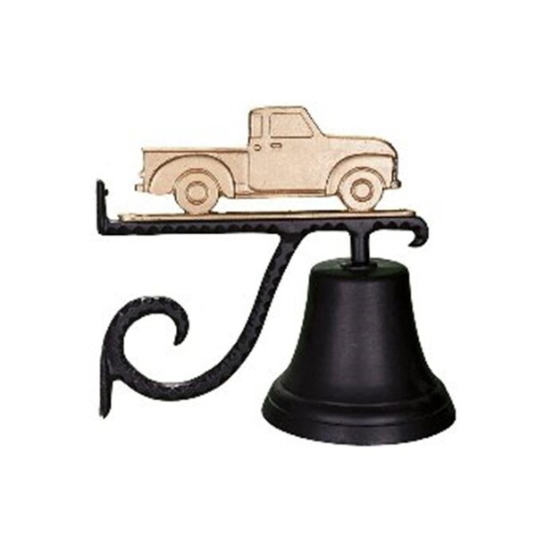 Swivel Cast Bell With Gold Bronze Classic Truck Ornament - SW387082