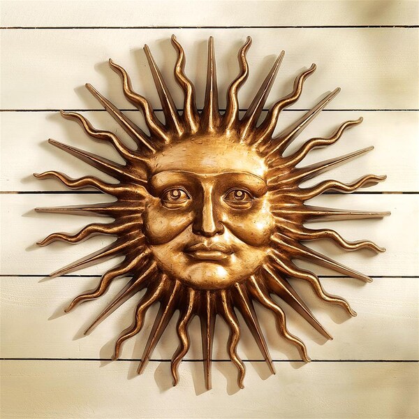 Design Toscano Sloane Square: Greenman Sun Wall Sculpture - NG34918