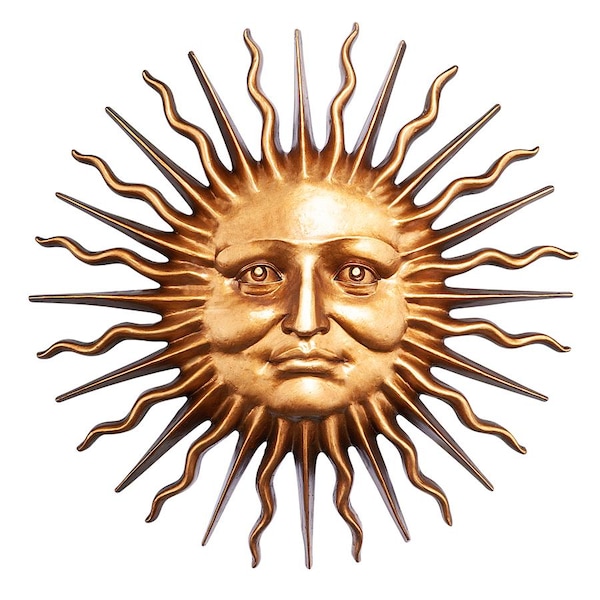 Design Toscano Sloane Square: Greenman Sun Wall Sculpture - NG34918