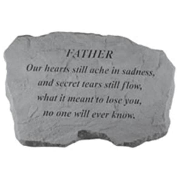 Kay Berry Inc Kay Berry- Inc. 98720 Father-Our Hearts Still Ache In Sadness - Memorial - 16 Inches x 10.5 Inches x 1.5 Inches - 98720