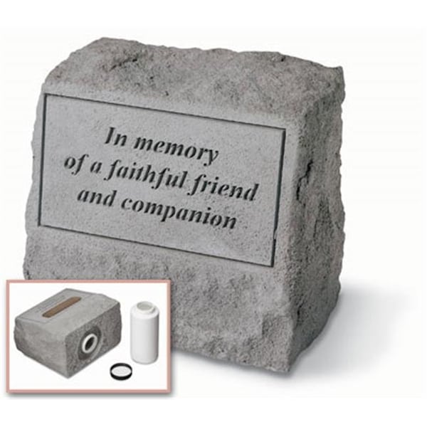 Kay Berry Inc Kay Berry- Inc. 93620 In Memory Of A Faithful Friend - Headstone-Urn Memorial - 9.5 Inches x 8 Inches - 93620