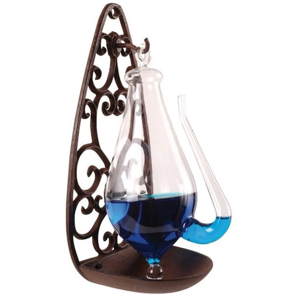Esschert Design Esschert Design TH31 Weather Glass with Cast Iron Filigree Holder - TH31