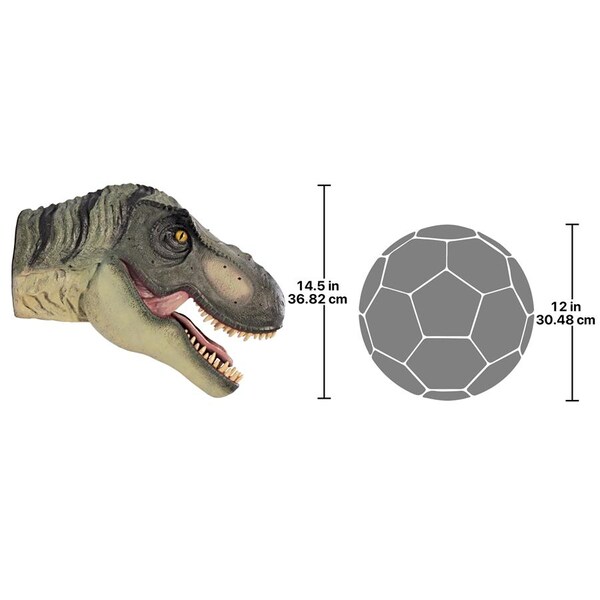 Design Toscano Scaled Tyrannosaurus Rex Dinosaur Wall Trophy - NE110085