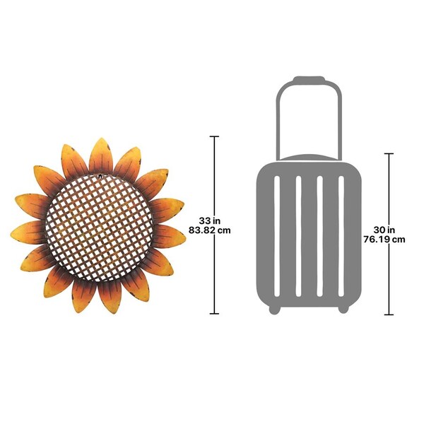 Design Toscano Van Grow Supersized Sunflower Wall Sculpture - FU66999