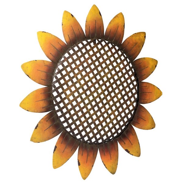 Design Toscano Van Grow Supersized Sunflower Wall Sculpture - FU66999