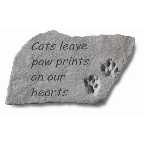 Kay Berry Inc Kay Berry- Inc. 92420 Cats Leave Paw Prints On Our Hearts - Memorial - 14.5 Inches x 9.5 Inches - 92420