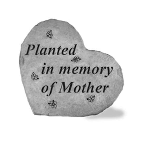 Kay Berry Inc Kay Berry- Inc. 89220 Planted In Memory Of Mother - Heart Shaped Memorial - 8.5 Inches x 7 Inches - 89220