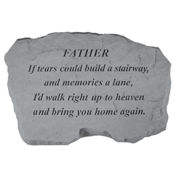 Kay Berry Inc Kay Berry- Inc. 97120 Father-If Tears Could Build A Stairway - Memorial - 16 Inches x 10.5 Inches x 1.5 Inches - 97120